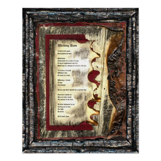 Poster Marcher seul (Devant)