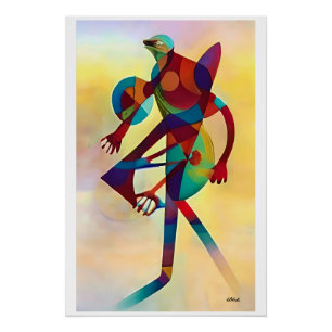 Poster Marcheur de grenouilles