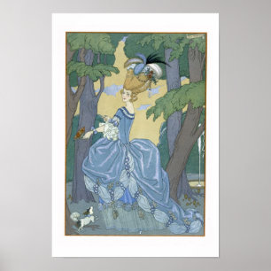 Poster Marchez dans la forêt, illustration pour des