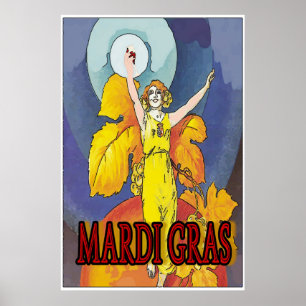 Poster Mardi Gras Maid