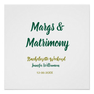 Poster Margs et mariage ajoutez nom date enterrement vie 