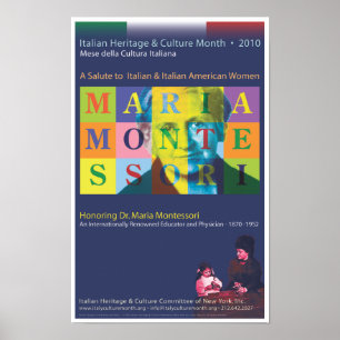 Poster Maria Montessori