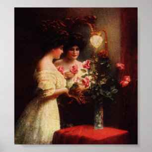 Poster Mariage Day Victorian Lady Art Imprimer