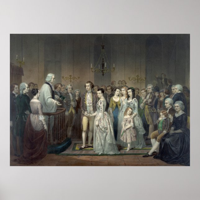 Poster "Mariage de George Washington" (Devant)