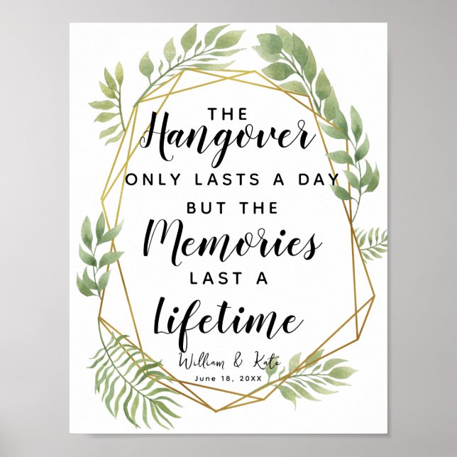 Poster Mariage de la partie botanique du feuillage crista (Devant)