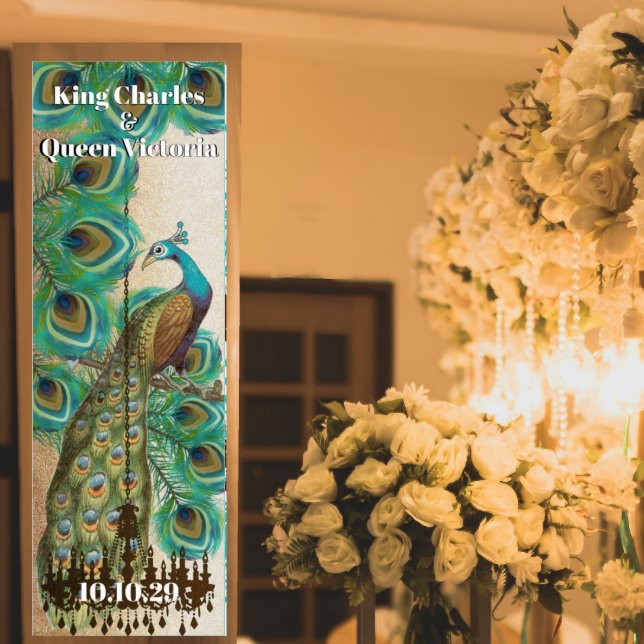 Poster Mariage de la Renaissance médiévale de Peacock (Créateur téléchargé)