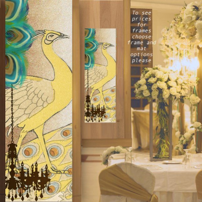 Poster Mariage de Peacock Roaring 20's (Créateur téléchargé)