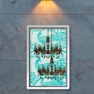 Poster Mariage de Peacock Roaring 20's