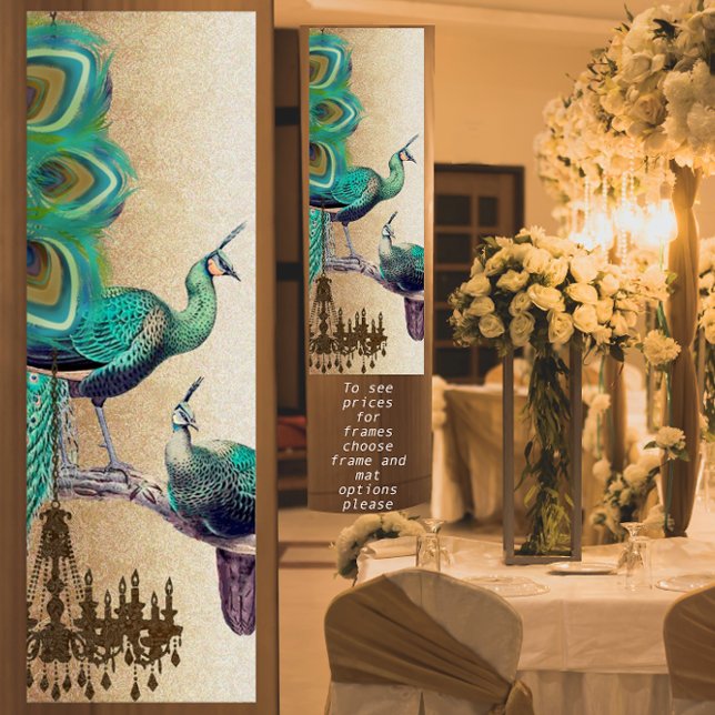 Poster Mariage de Peacock Roaring 20's (Créateur téléchargé)