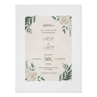 Poster mariage halal, INVITATION MARIAGE
