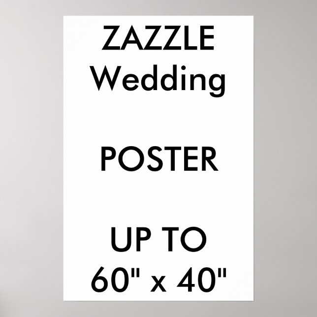 Poster mariage personnalisé 16" x 24" Portrait ÉPA (Devant)