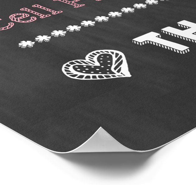 Poster Mariage unique ! Pas de téléphones cellulai (Coin)