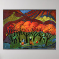 Marianne von Werefkin - Récolte de fruits en monta