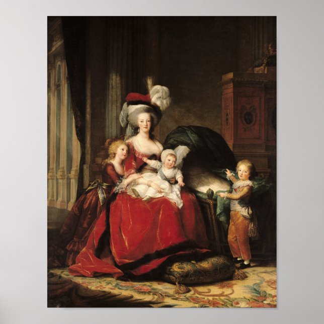 Poster Marie-Antoinette et ses enfants, 1787 (Devant)