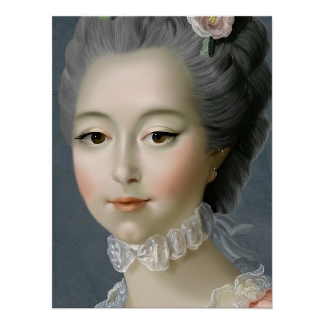 Poster Marie Antoinette – Romantic Rococo Portrait  (Devant)