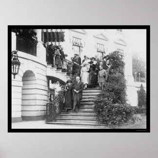 Poster Marie Curie et le président Harding 1922