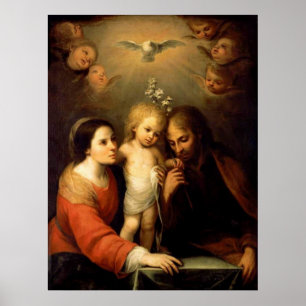 Poster Marie, Jésus et Joseph