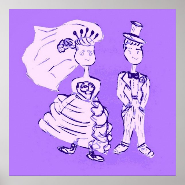 Poster Mariée et marié (Devant)