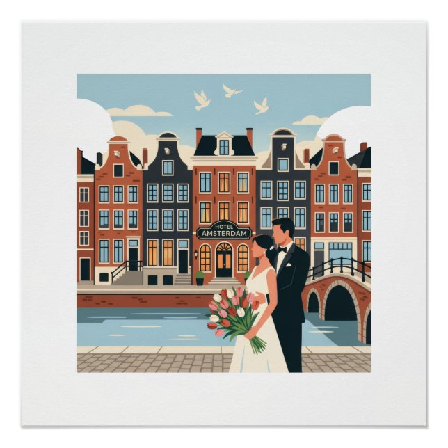 Poster Mariés d'Amsterdam (Devant)