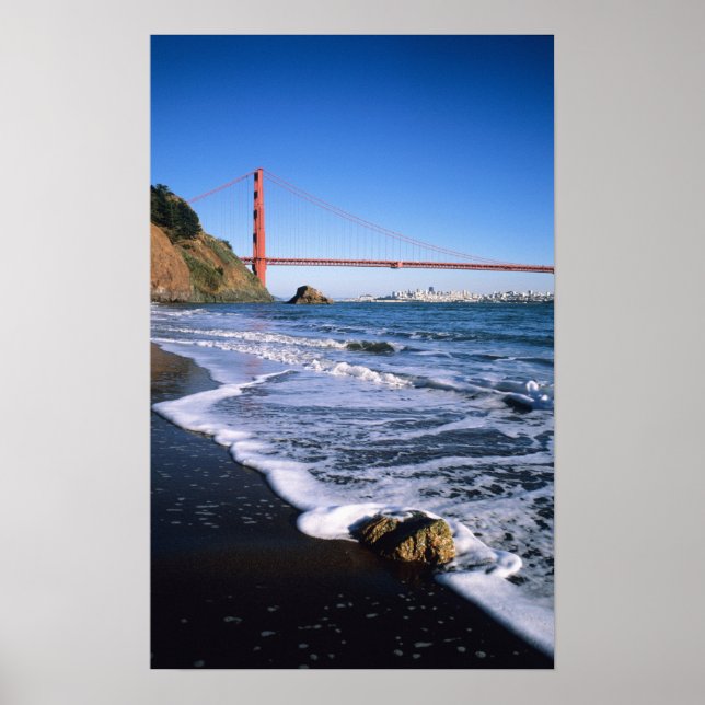 Poster Marin Headlands, Golden Gate Bridge; San (Devant)