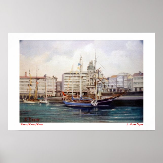 Poster Marina/Mariña/Marine (Devant)