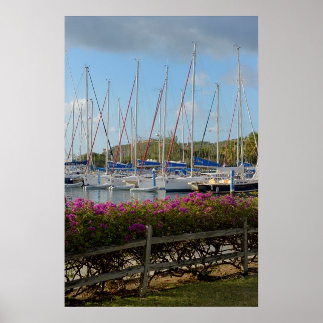 Poster Marina pour yachts de Virgin Gorda (Devant)