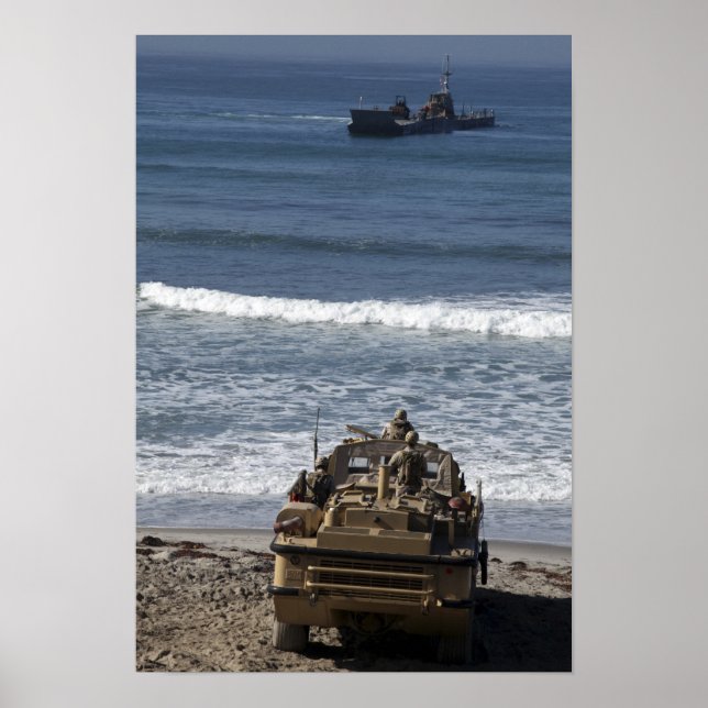 Poster Marines anticipent l'arrivée (Devant)