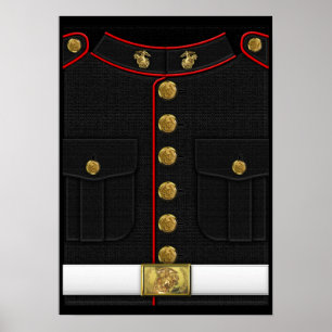Poster Marines des États-Unis : Uniforme de tenue USMC [3