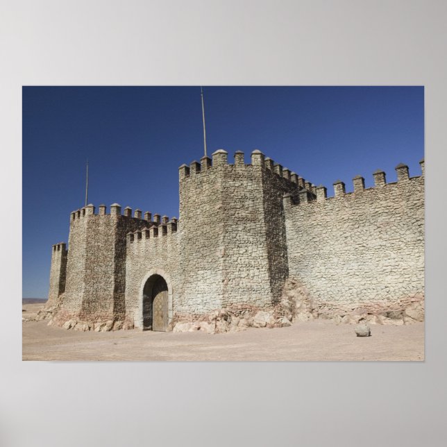 Poster MAROC, au sud du Haut Atlas, OUARZAZATE : (Devant)