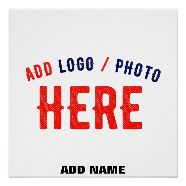 POSTER MARQUE BLANCHE VERIFIEE PERSONNALISABLE MODERNE ET (Devant)
