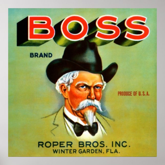 Poster Marque Boss (Devant)
