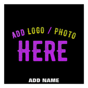 POSTER MARQUE VERIFIEE NOIRE PERSONNALISABLE MODERNE ET C