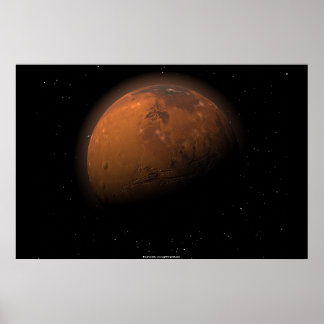 Poster Mars dans l'ombre partielle