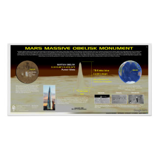Poster Mars Obelisk