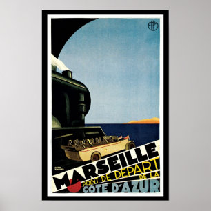 Poster Marseille ~ Point de Depart