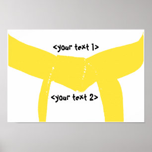 Poster Martial Arts Ceinture Jaune