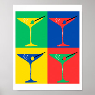 Poster Martini Pop Art Vibes