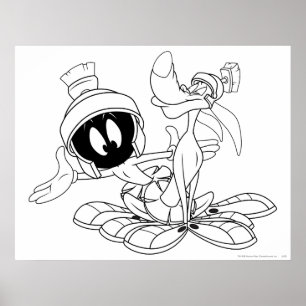 Poster MARVIN LE MARTIAN™ et K-9