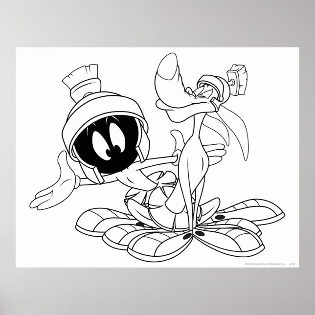 Poster MARVIN LE MARTIAN™ et K-9 (Devant)