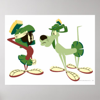 Poster MARVIN LE MARTIEN™ et K-9 2