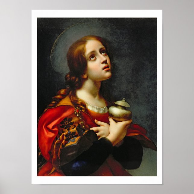 Poster Mary Magdalene, 1660-70 (oil on canvas) (Devant)