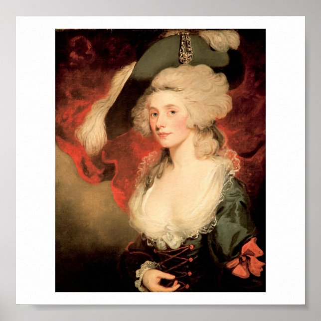 Poster Mary Robinson comme Perdita par John Hoppner 1758  (Devant)