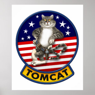 Poster Mascotte F-14 Tomcat