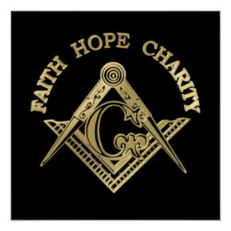 Poster Masonic symbol