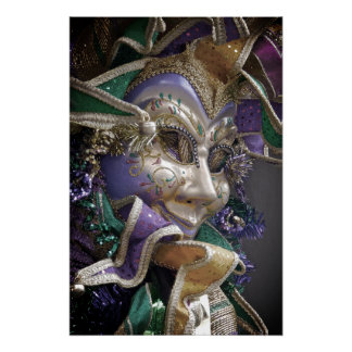 Poster Masque Eerie Mardi Gras