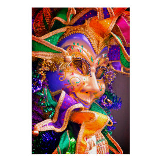Poster Masque Mardi Gras