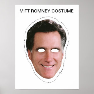 Poster Masque Mitt Romney
