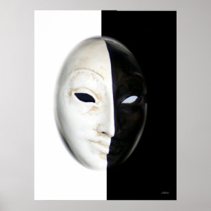 Poster Masque (noir et blanc)