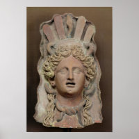 Masque punique représentant Demeter