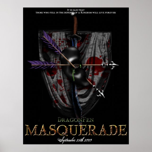 Poster Masquerade DragonFen (Devant)